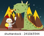 knight and dragon