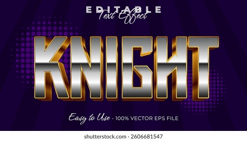 Knight Editable Text Effect, Font Style on graphic style