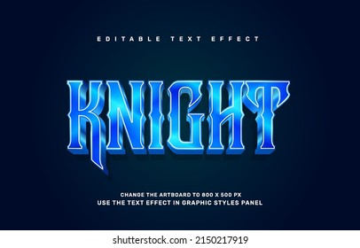 Knight Editable Text Effect Template