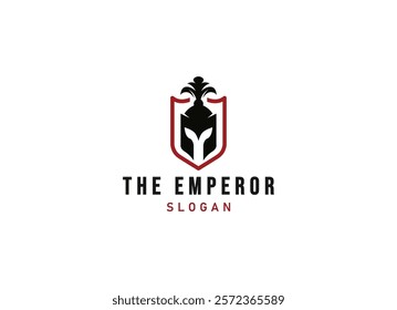 Knight emperor logo design. The emperor logo vector illustration design