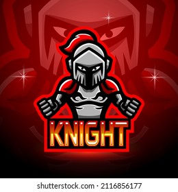 Knight esport logo mascot design