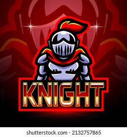 Knight esport logo mascot design