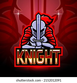 Knight esport logo mascot design