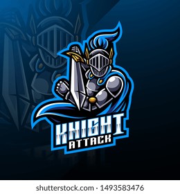 Knight Esport Mascot Logo Design