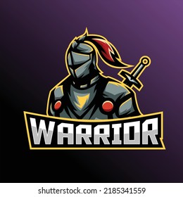 Knight Esport Mascot logo illustration vector design