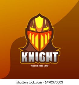 Knight E-Sports Logo Design Vector