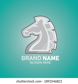 logotipo plano knight ,vector de diseño de mascota