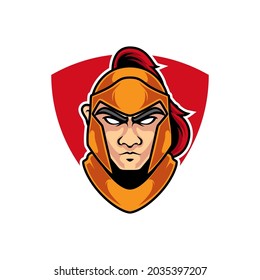 Knight Head E Sport Mascot Logo