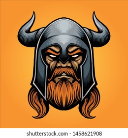 knight head mascot logo design