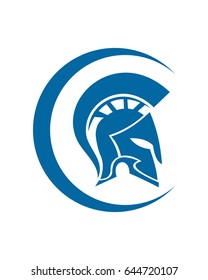 knight helmet blue