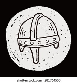 knight helmet doodle