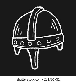 knight helmet doodle