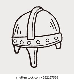 knight helmet doodle