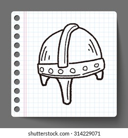 knight helmet doodle