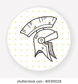 knight helmet doodle