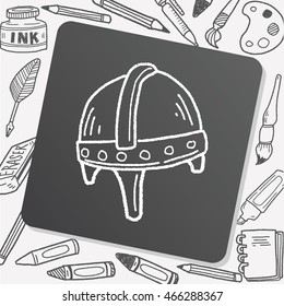 knight helmet doodle