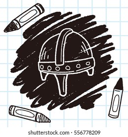 knight helmet doodle