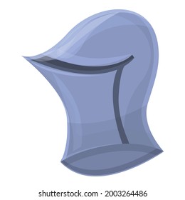 Knight helmet icon cartoon vector. Medieval warrior. Helmet armor profile
