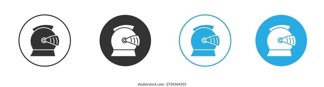 Knight helmet icons design element. vector illustration on white background.