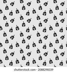 Knight helmet illustration. Seamless pattern. Can be used for wallpaper, wrapping paper, book cover, bed cover, fabric patterns.