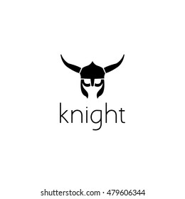 knight helmet logo graphic design concept. Editable knight helmet element, can be used as logotype, icon, template in web and print 