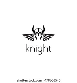 knight helmet logo graphic design concept. Editable knight helmet element, can be used as logotype, icon, template in web and print 