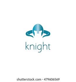 knight helmet logo graphic design concept. Editable knight helmet element, can be used as logotype, icon, template in web and print 