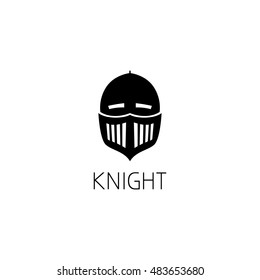 Knight Helmet Logo Graphic Design Concept. Editable Knight Helmet Element, Can Be Used As Logotype, Icon, Template In Web And Print 