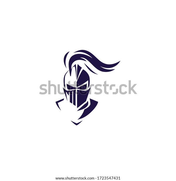knight\
helmet logo icon design a simple line art style\
