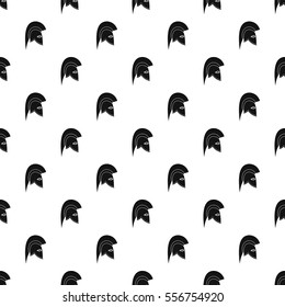 Knight helmet pattern. Simple illustration of knight helmet vector pattern for web