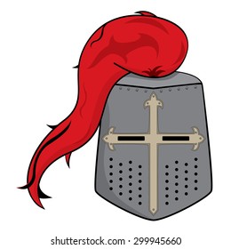 Knight Helmet with Plume