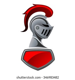 Knight Helmet with Shield