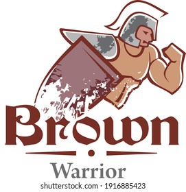 Knight hero soldier warrior ancient palace logo