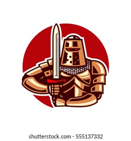 Knight holding sword