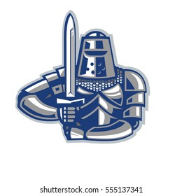 Knight holding sword