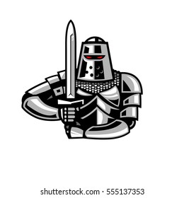 Knight holding sword