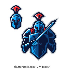 Knight Holding a Sword and Shield Ready to War : Layered Vector Illustration - Easy to Edit