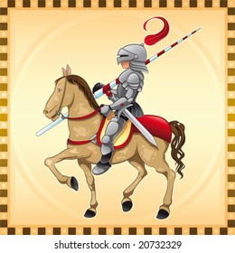 Caballero y caballo con antecedentes