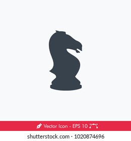 Knight (Horse) Icon / Vector (Chess Pieces/Chessman) 