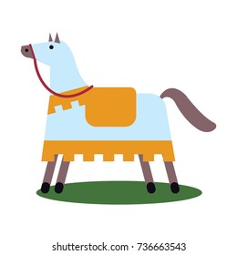 Knight horse icon. Vector illustration.