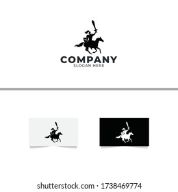 Knight Horse Logo Design Vector Template