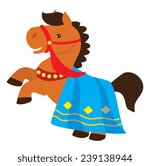 Knight horse vector illustration