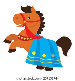 Knight horse vector illustration