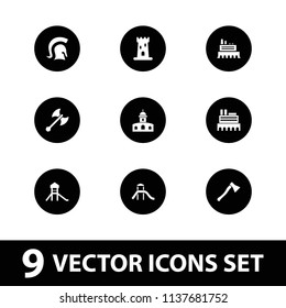 Knight icon. collection of 9 knight filled icons such as castle. editable knight icons for web and mobile.
