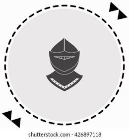 Knight icon Flat Design. Isolated Illustration.