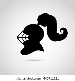 Knight icon isolated on white background. Vector art.