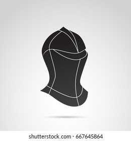 Knight icon isolated on white background. Vector art.