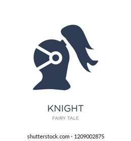 Knight icon. Trendy flat vector Knight icon on white background from Fairy Tale collection, vector illustration can be use for web and mobile, eps10