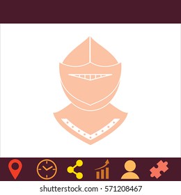 Knight  icon. Vector design.