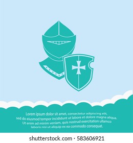 Knight  icon. Vector design.